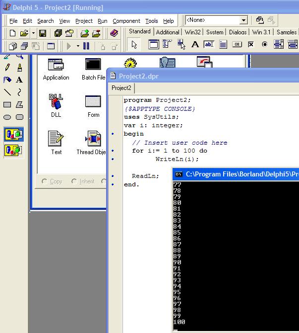 Pisanie w Delphi kodem pascala